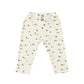 Leggings in white with sweet watercolour skiers print. With two buttons at the waist and made from soft bamboo fabric.