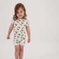 Short Romper in Spring Turtles