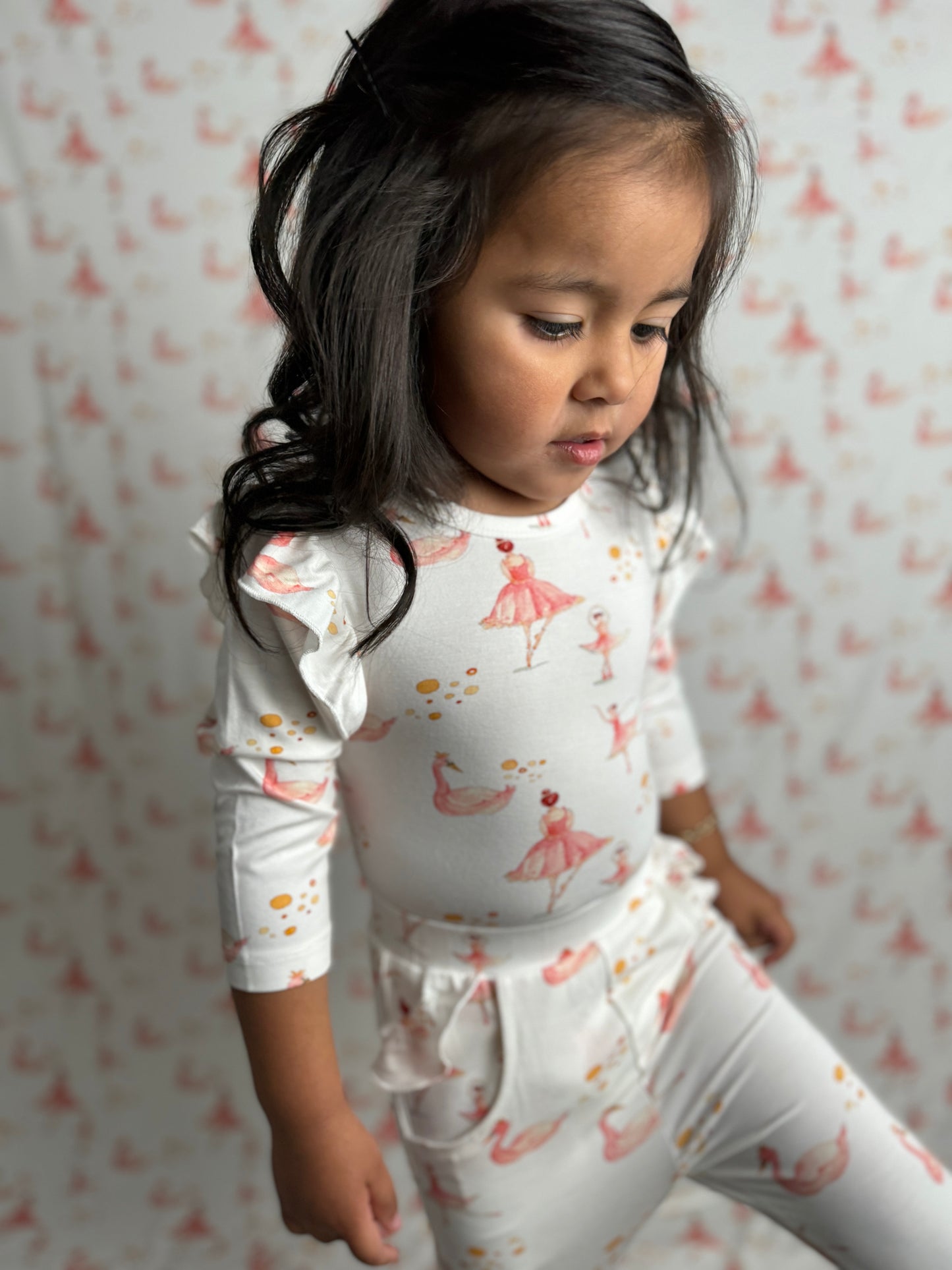 Flutter Onesie in Ballerina Print