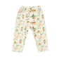 Leggings in white with sweet watercolour Christmas elves print. Made from soft bamboo fabric.