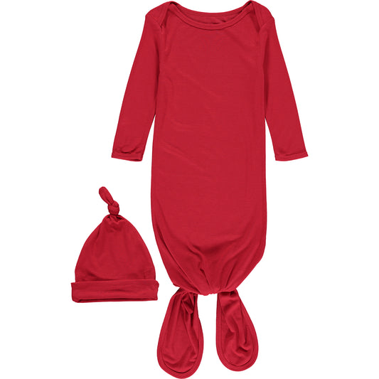 GOWN AND HAT SET-RED